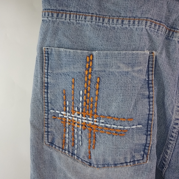 Urban Level Mens 38 Distressed Cutoff Jeans Shorts - Picture 7 of 9